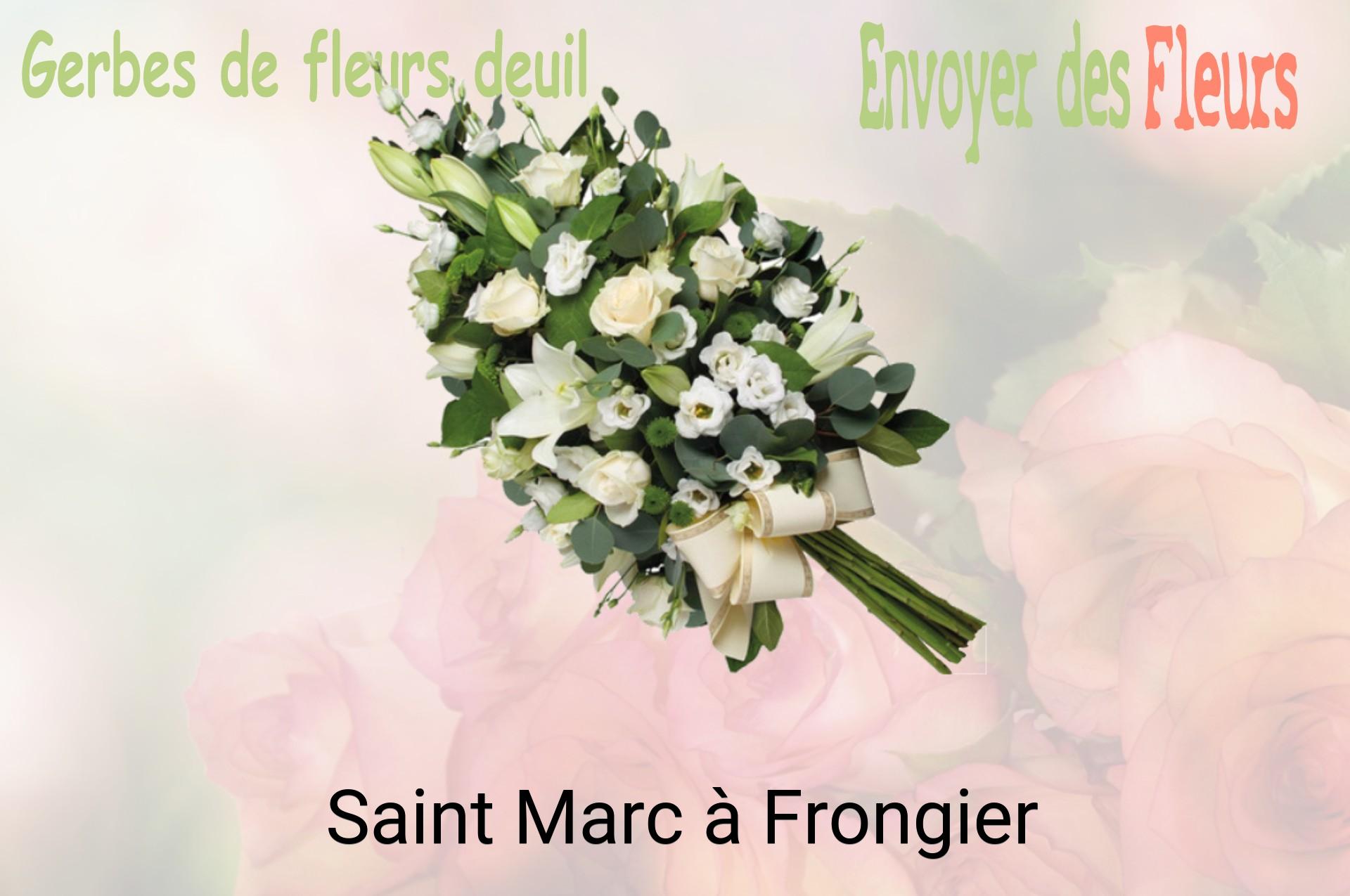 Gerbe de fleurs de deuil livrée à Saint-Marc-à-Frongier